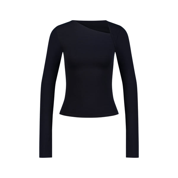 ASYMMETRICAL LONG SLEEVE TOP