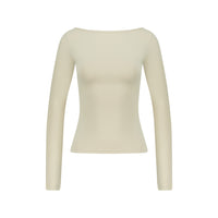 BOAT NECK LONG SLEEVE TOP