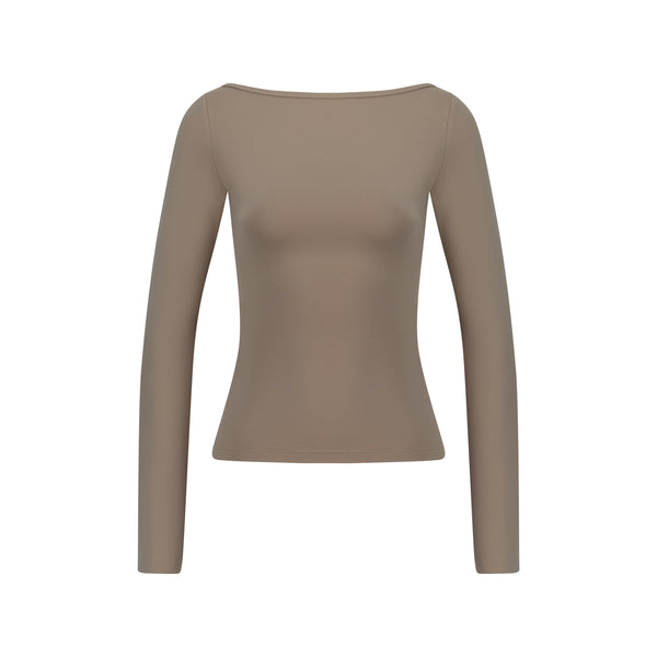BOAT NECK LONG SLEEVE TOP