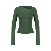 ASYMMETRICAL LONG SLEEVE TOP