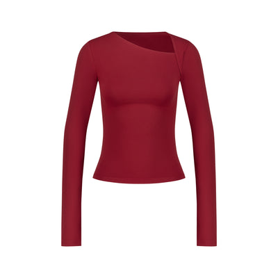 ASYMMETRICAL LONG SLEEVE TOP