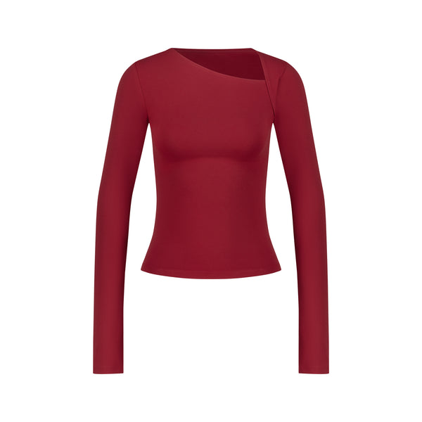 ASYMMETRICAL LONG SLEEVE TOP