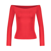 OFF-SHOULDER SCULPTING TOP
