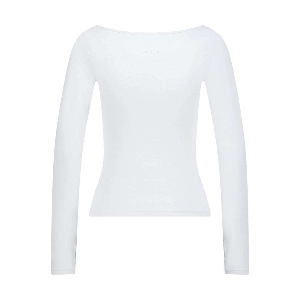 LONG SLEEVE SCULPTING TOP image 4