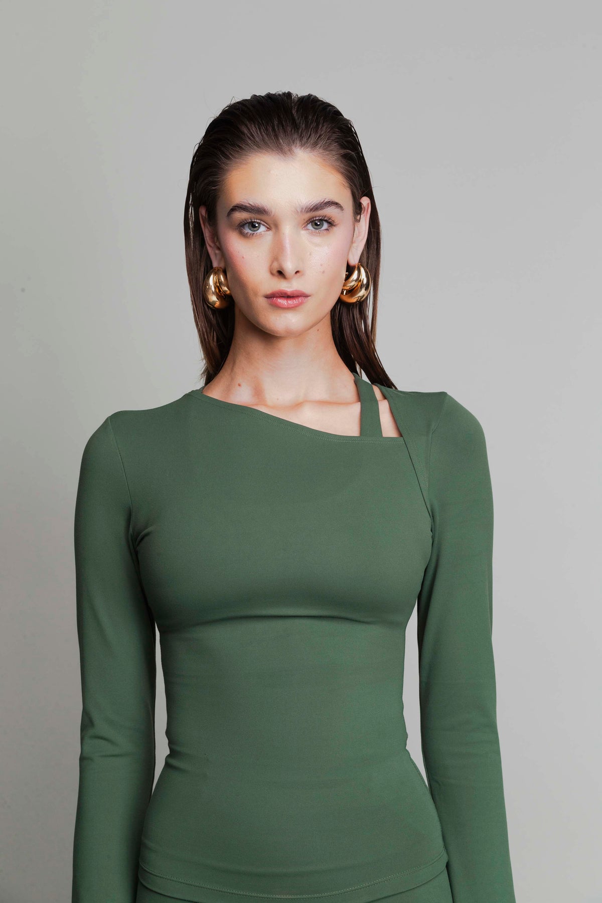 ASYMMETRICAL LONG SLEEVE TOP image 2