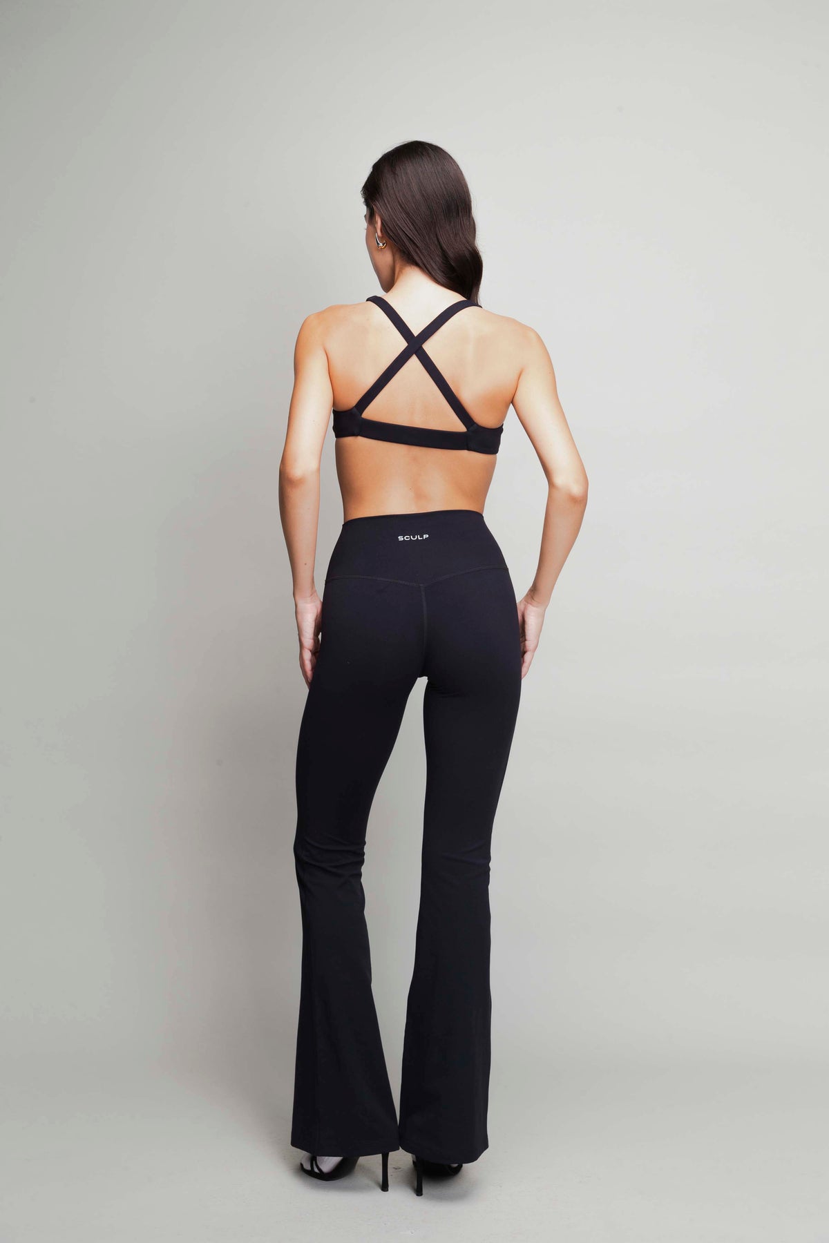 HIGH WAISTED FLARED LEGGINGS image 17