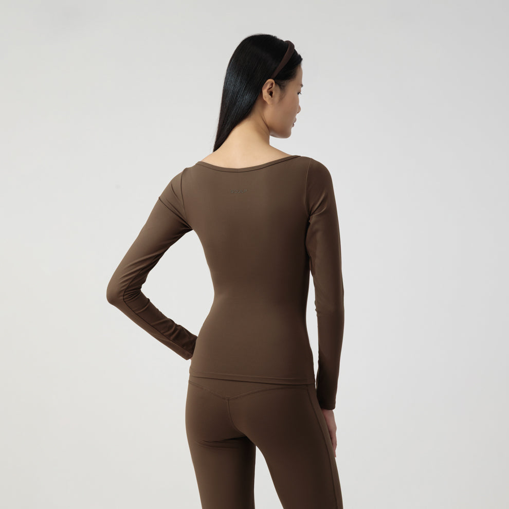 BOAT NECK LONG SLEEVE TOP image 8