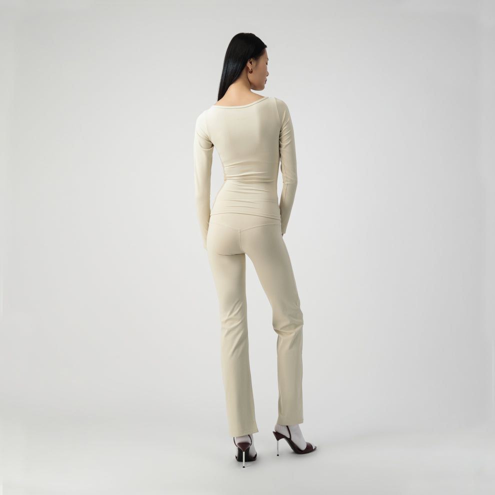 BOAT NECK LONG SLEEVE TOP image 3