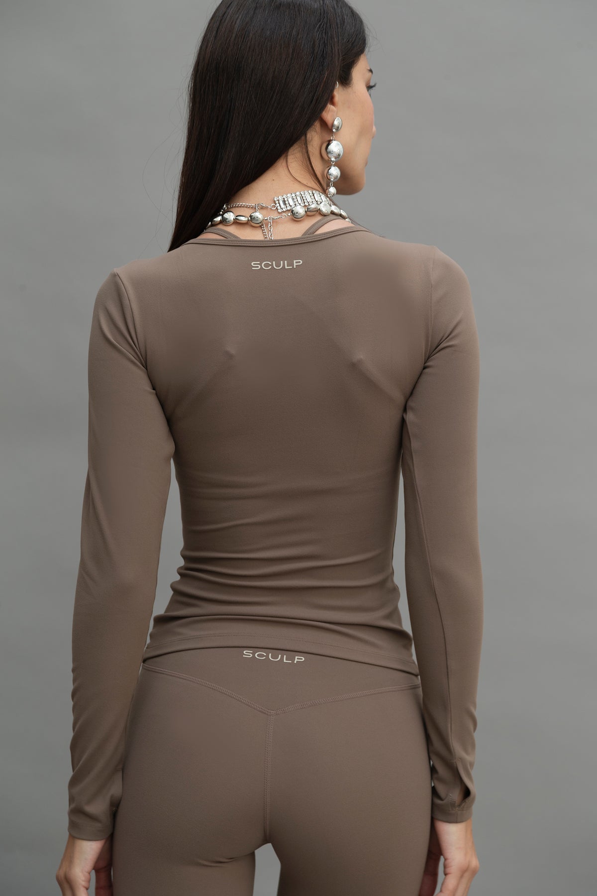 LONG SLEEVE SCULPTING TOP image 8